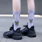 Butterfly Socks(Standart,White/orange)
