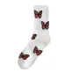 Butterfly Socks(Standart,White/orange)