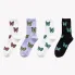 Butterfly Socks(Standart,White/orange)