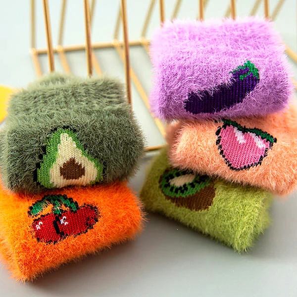 Fruit Fuzzy Socks