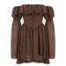 Mocha Brown Mini Dress