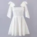Parisian Aesthetic Bow Tie Dress