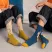 The Scream Munch Socks(Standart,Yellow)