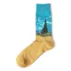 Wheat Field with Cypresses Socks