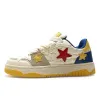 Blue & Yellow Aesthetic Star Sneakers(EU35 (US5.0),Blue/yellow)