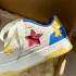 Blue & Yellow Aesthetic Star Sneakers(EU35 (US5.0),Blue/yellow)