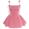 Gardens in Bloom Bow-Tie Mini Dress