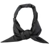 Quilted Hooded Triangle Scarf(Standart,Black)