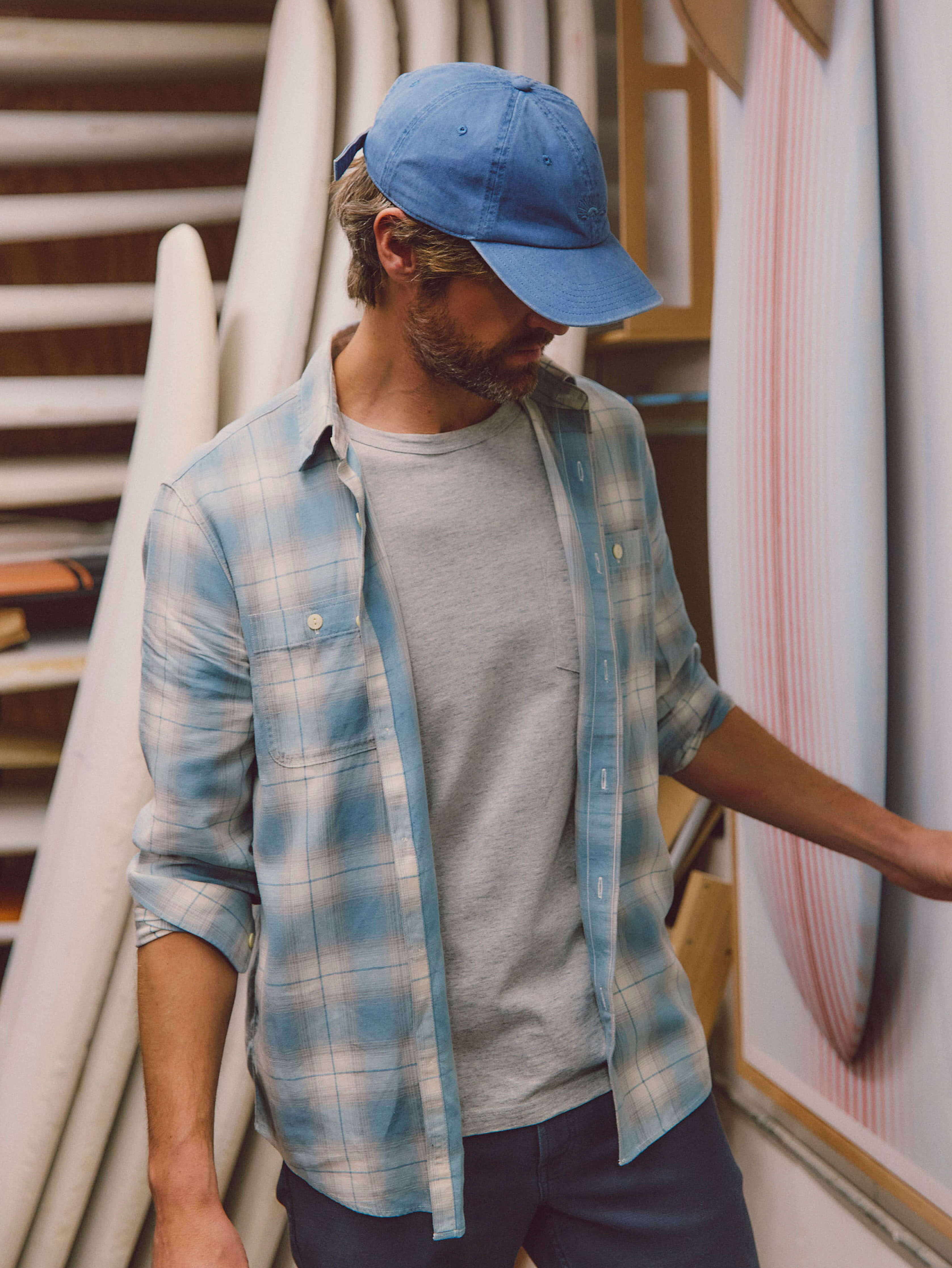 Tried & True Chambray Workshirt - Emerald Coast Plaid