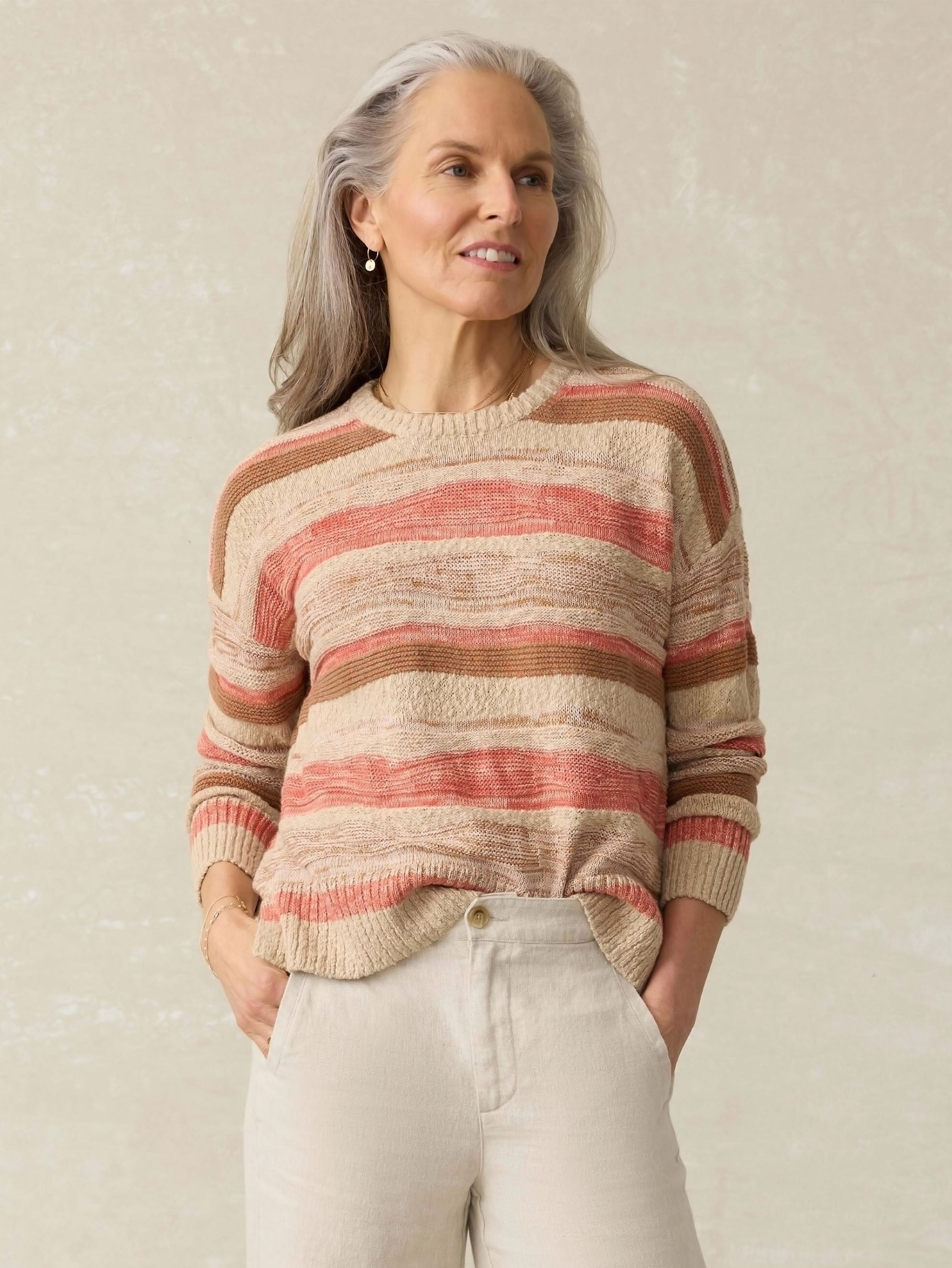 Miramar Linen Sedona Sweater - Horizon Hues