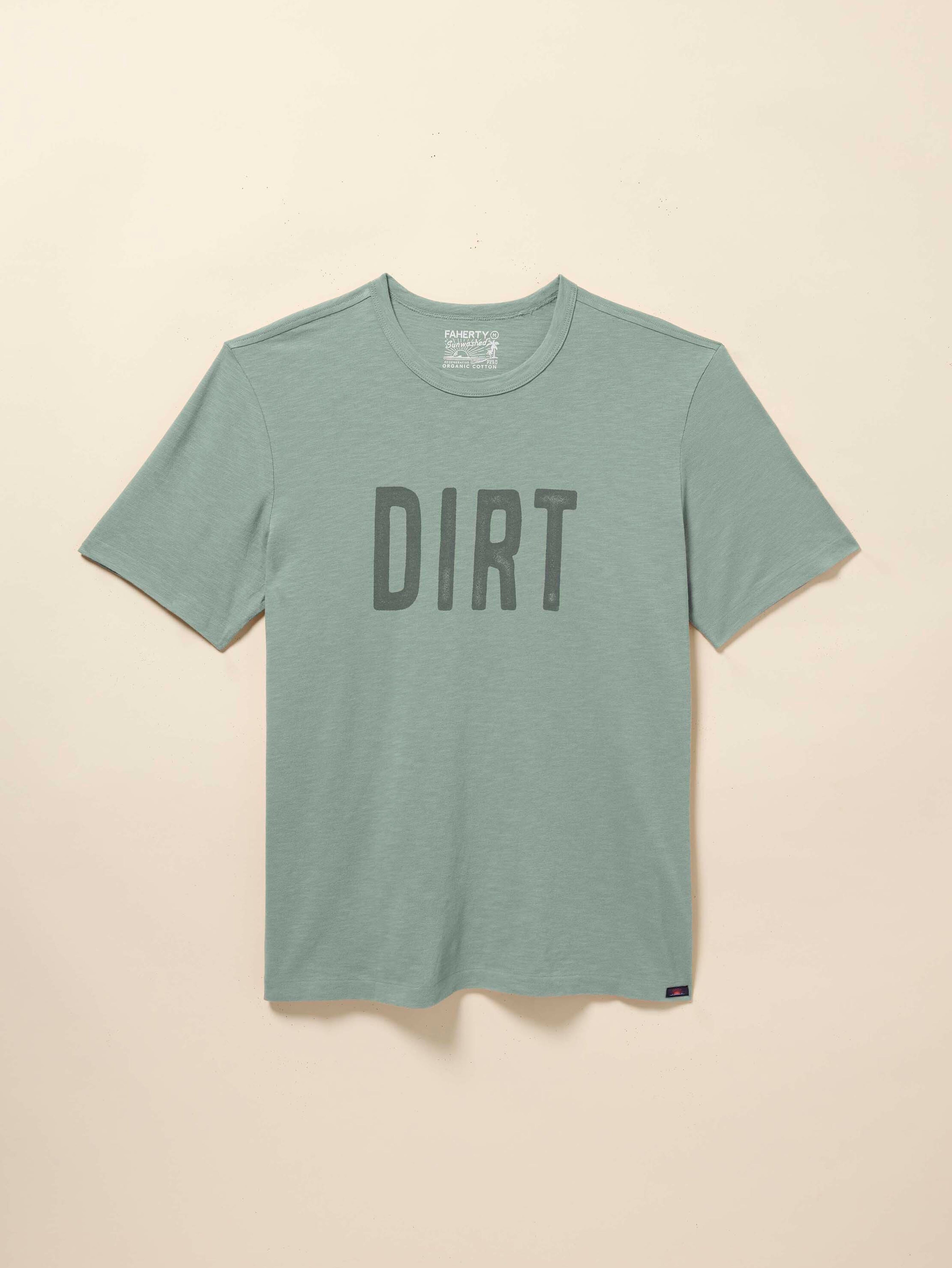 DIRT Sunwashed Regenerative Cotton Tee - Sage Creek