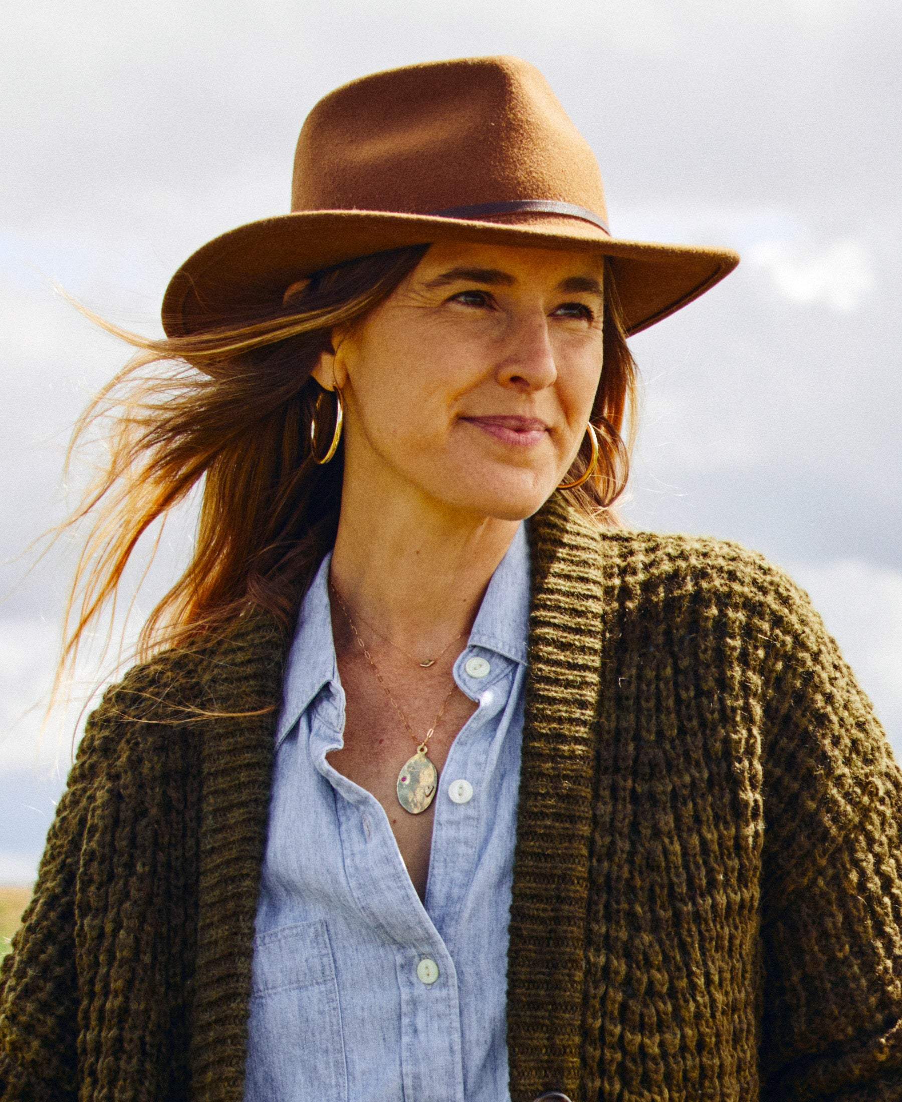 Yellow 108 Eastwood Hat - Caramel