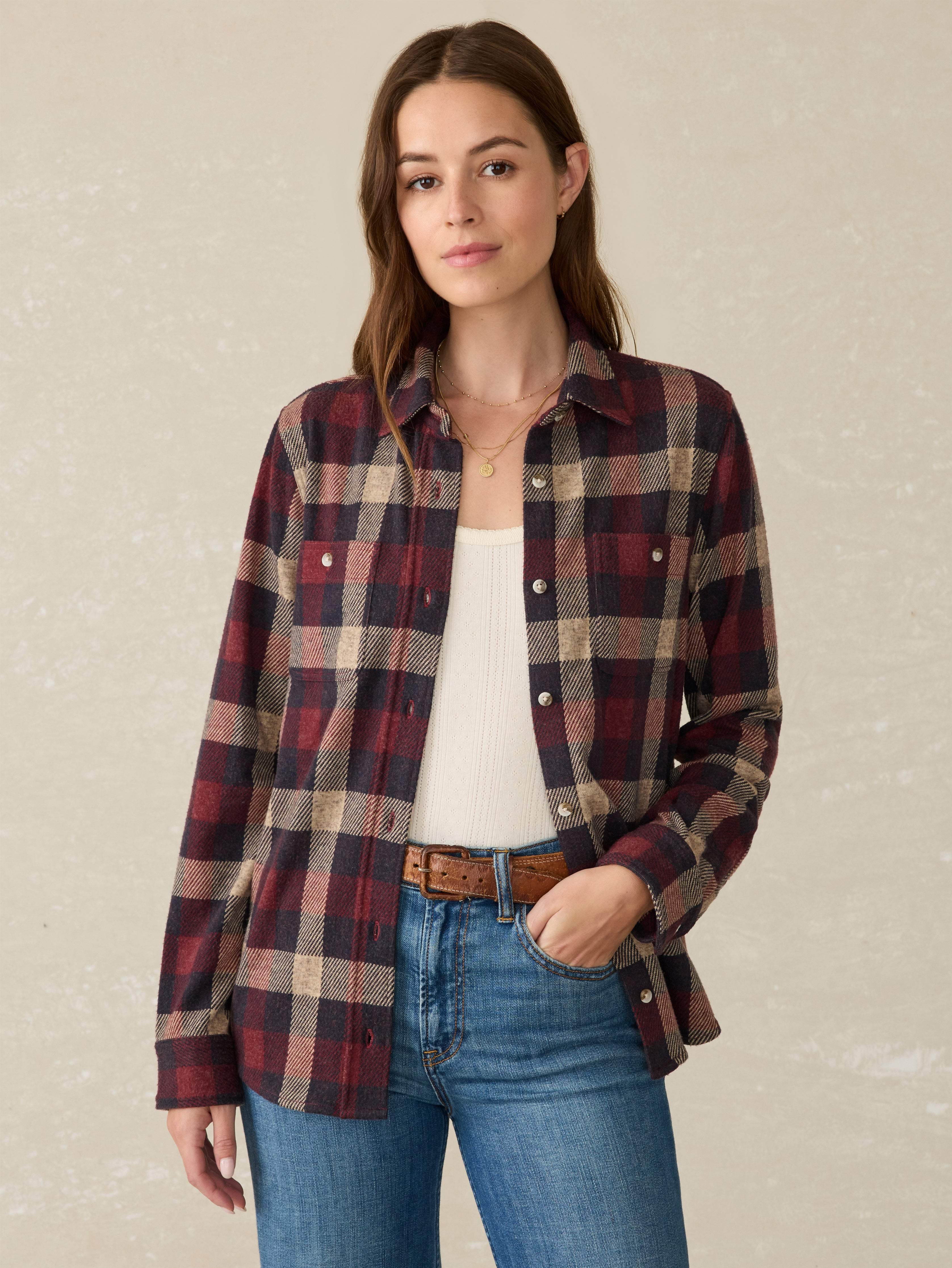 Legend™ Sweater Shirt - Burchfield Plaid