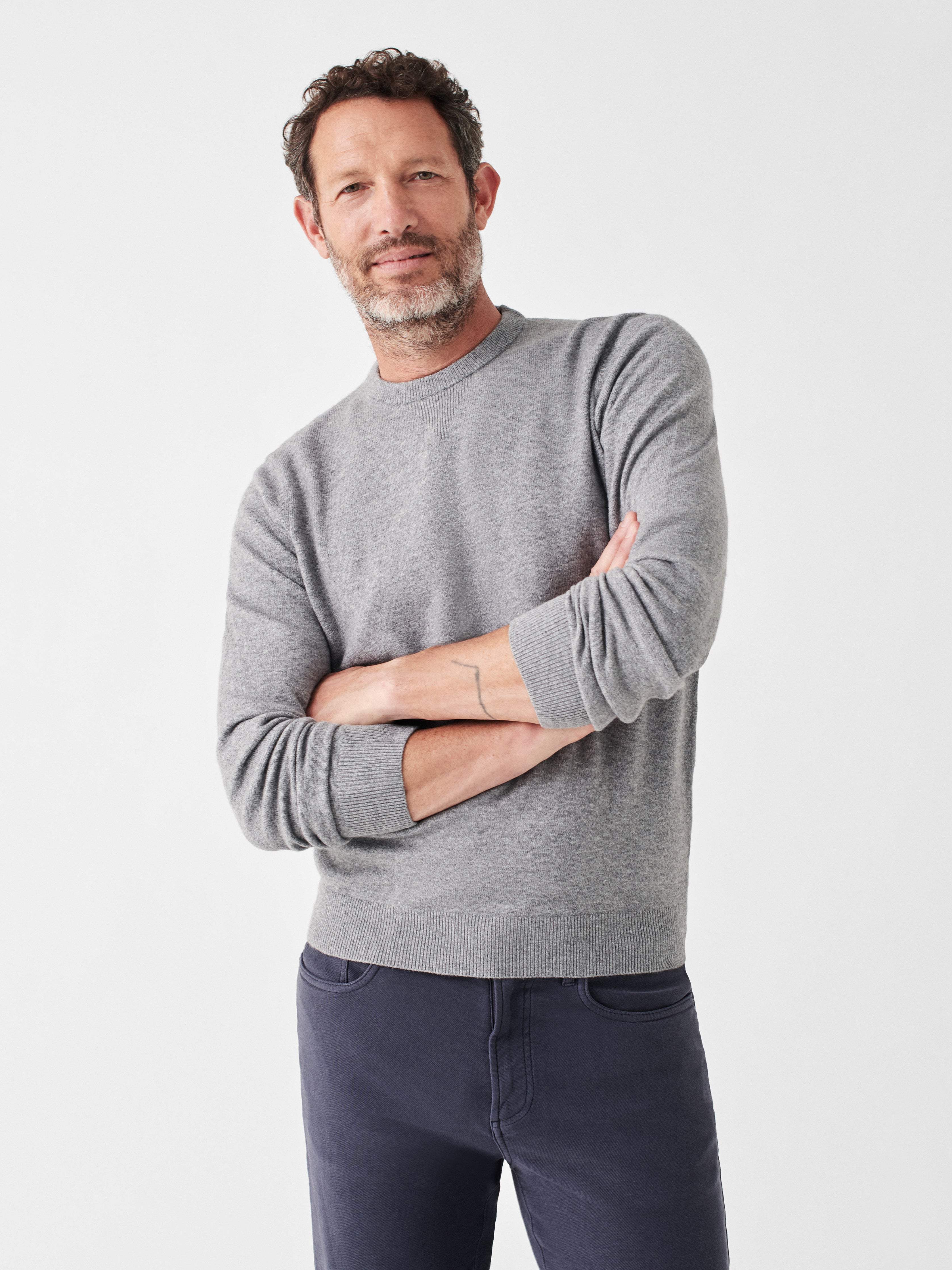 Mountain Crew Sweater - Light Grey Heather