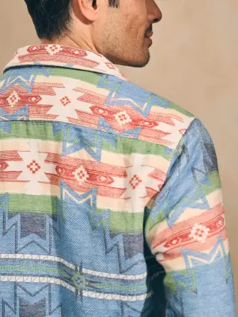 Doug Good Feather Canyon Overshirt - Cobalt Star Nation(Cobalt Star Nation,XS)