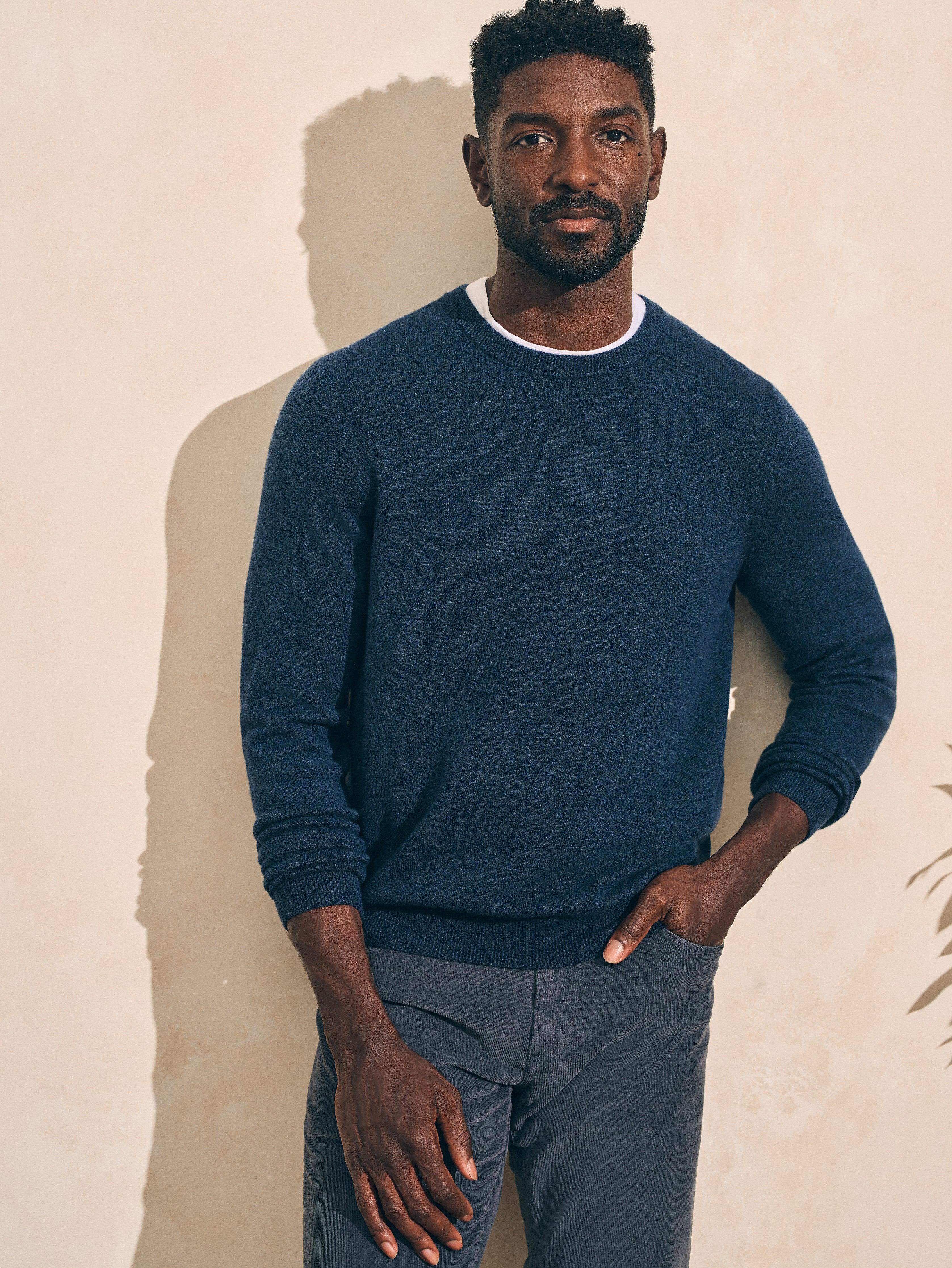 Mountain Crew Sweater (Tall) - Navy Heather