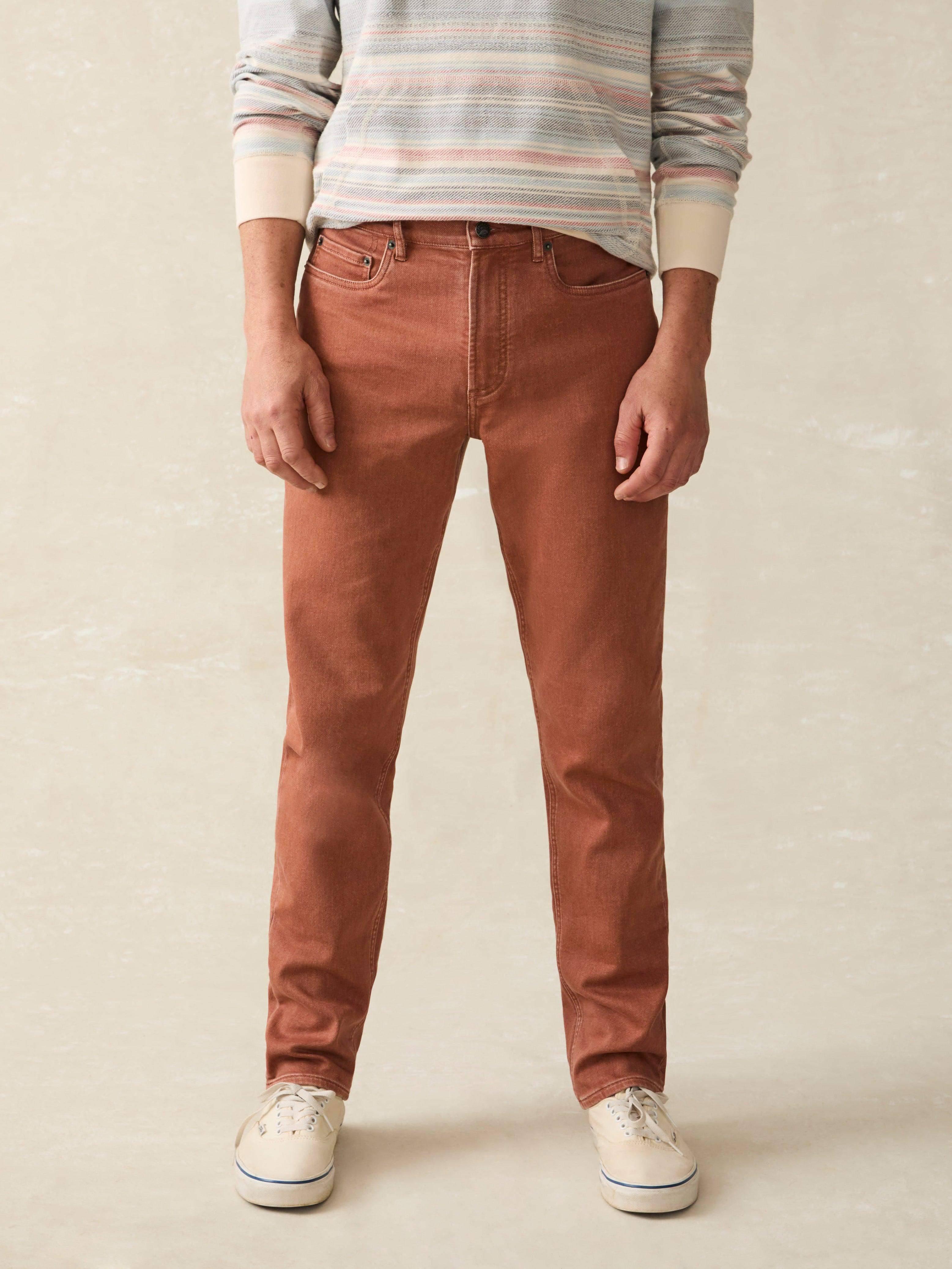 Stretch Terry 5-Pocket Pant - Russet