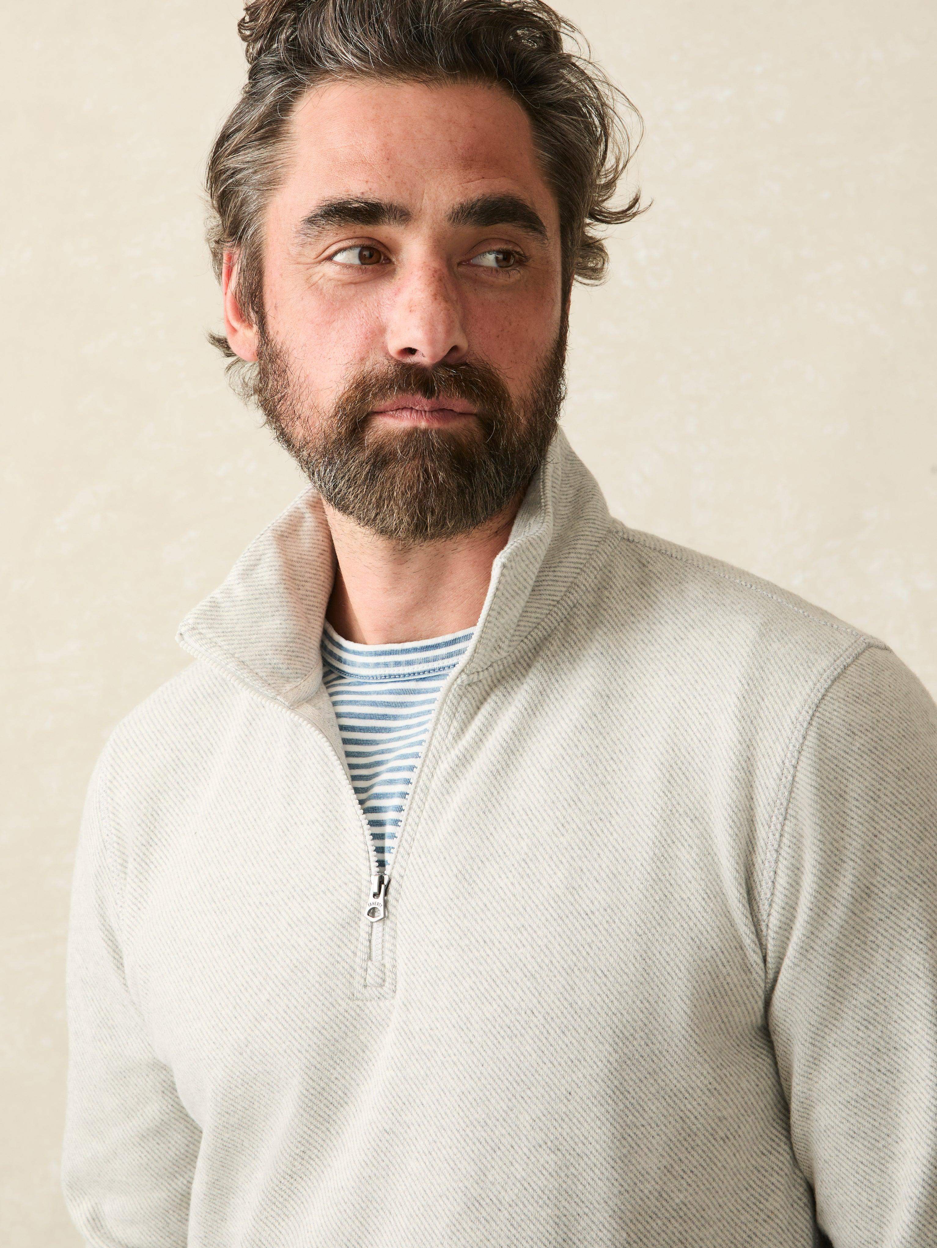 Legend™ Sweater Quarter Zip - Light Heather Grey