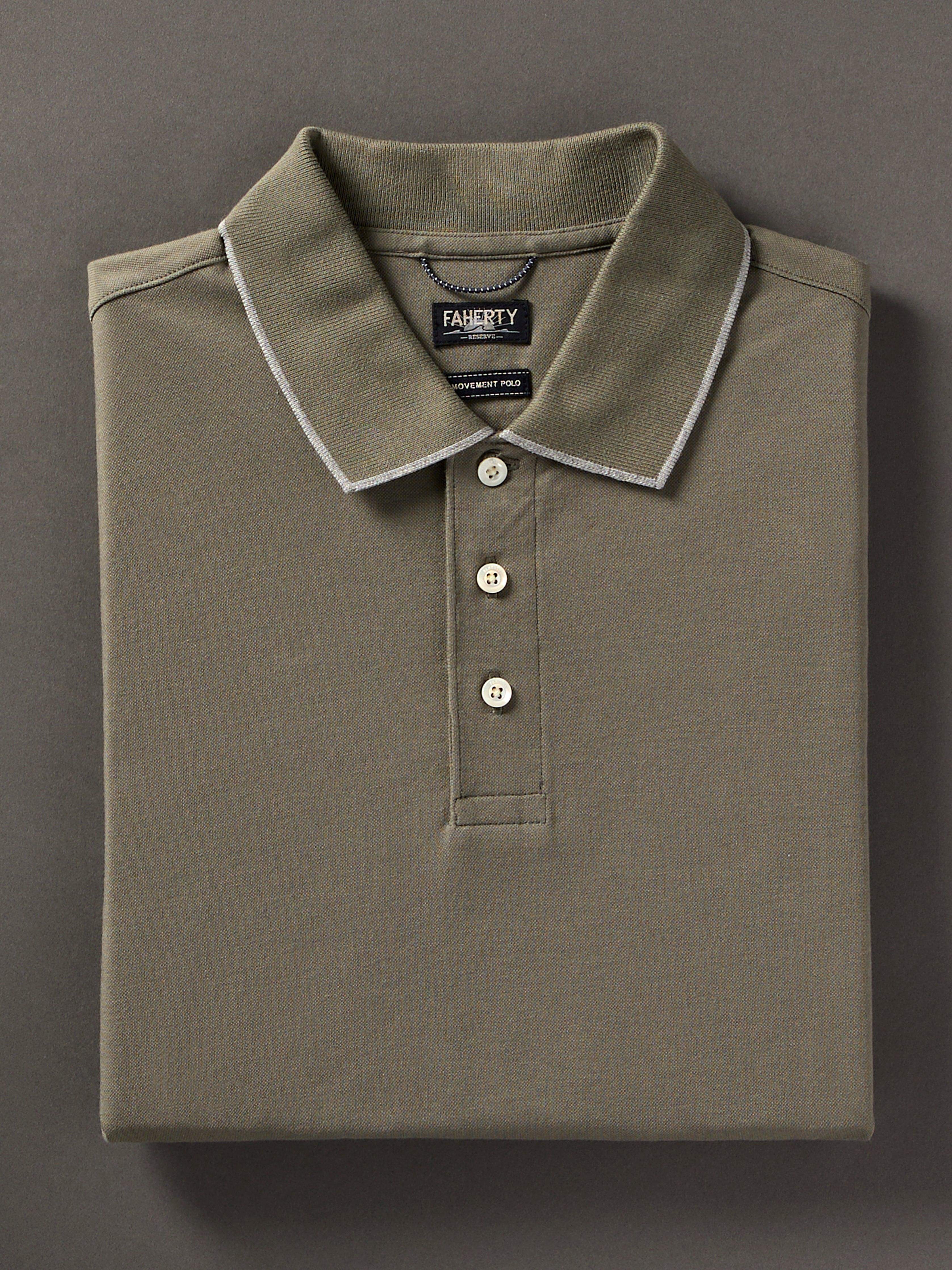 Movement™ Short-Sleeve Pique Polo Shirt - Olive Odyssey