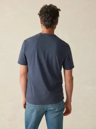 Sunwashed V-Neck Tee - Dune Navy(Dune Navy,XS)