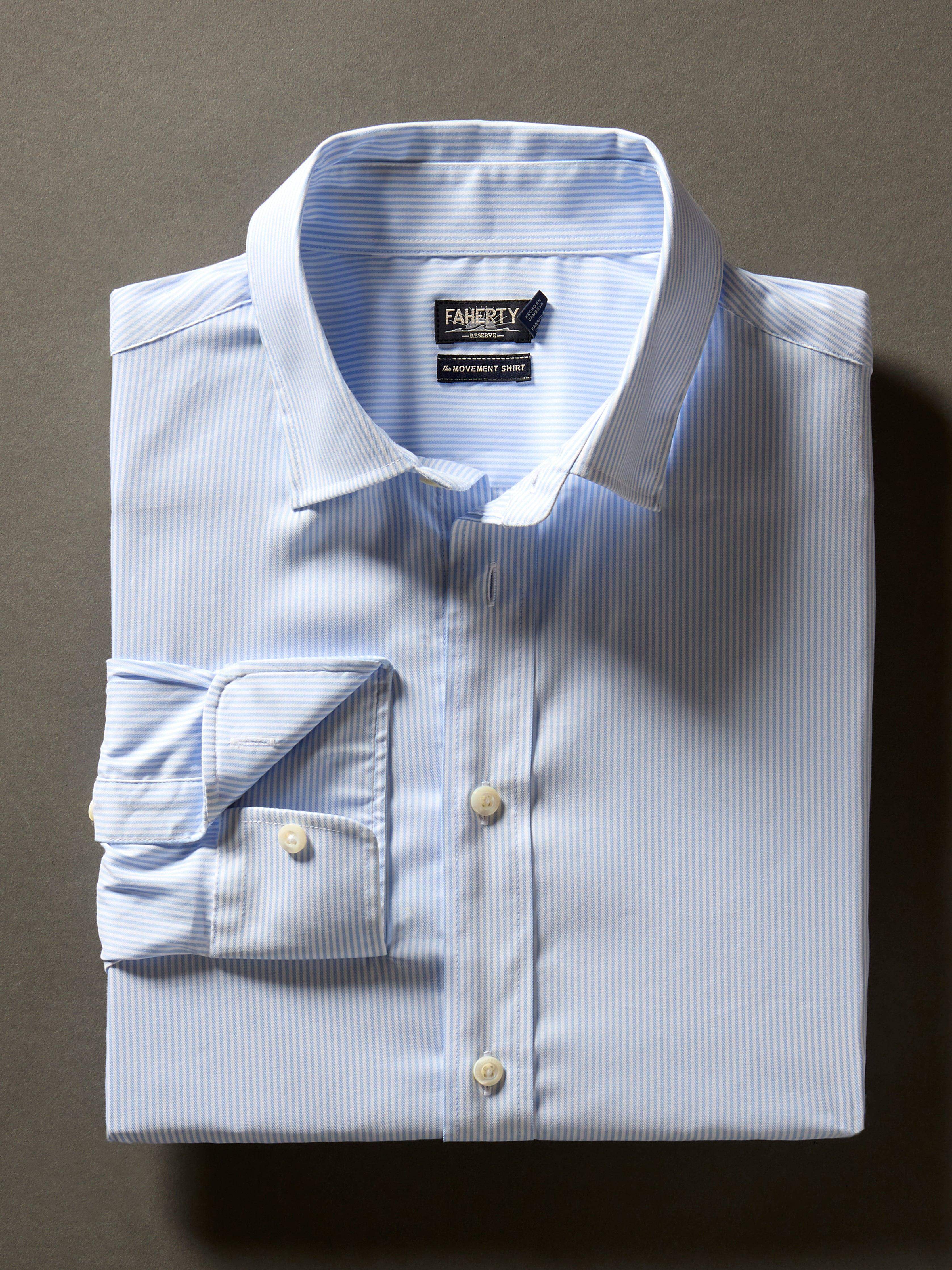 Movement™ Shirt - Blue White Stripe