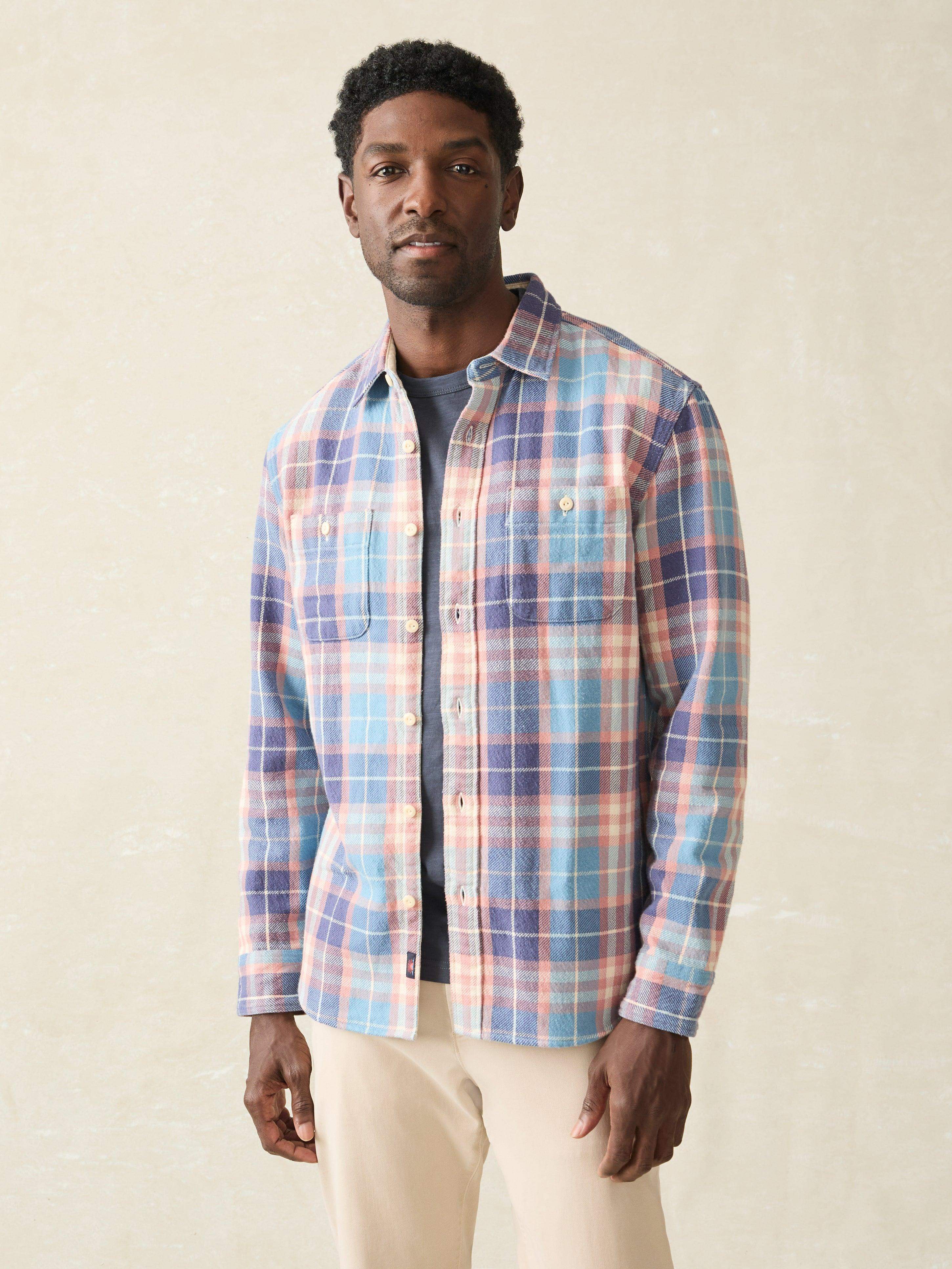 Surf Flannel - Bristol Blue Plaid