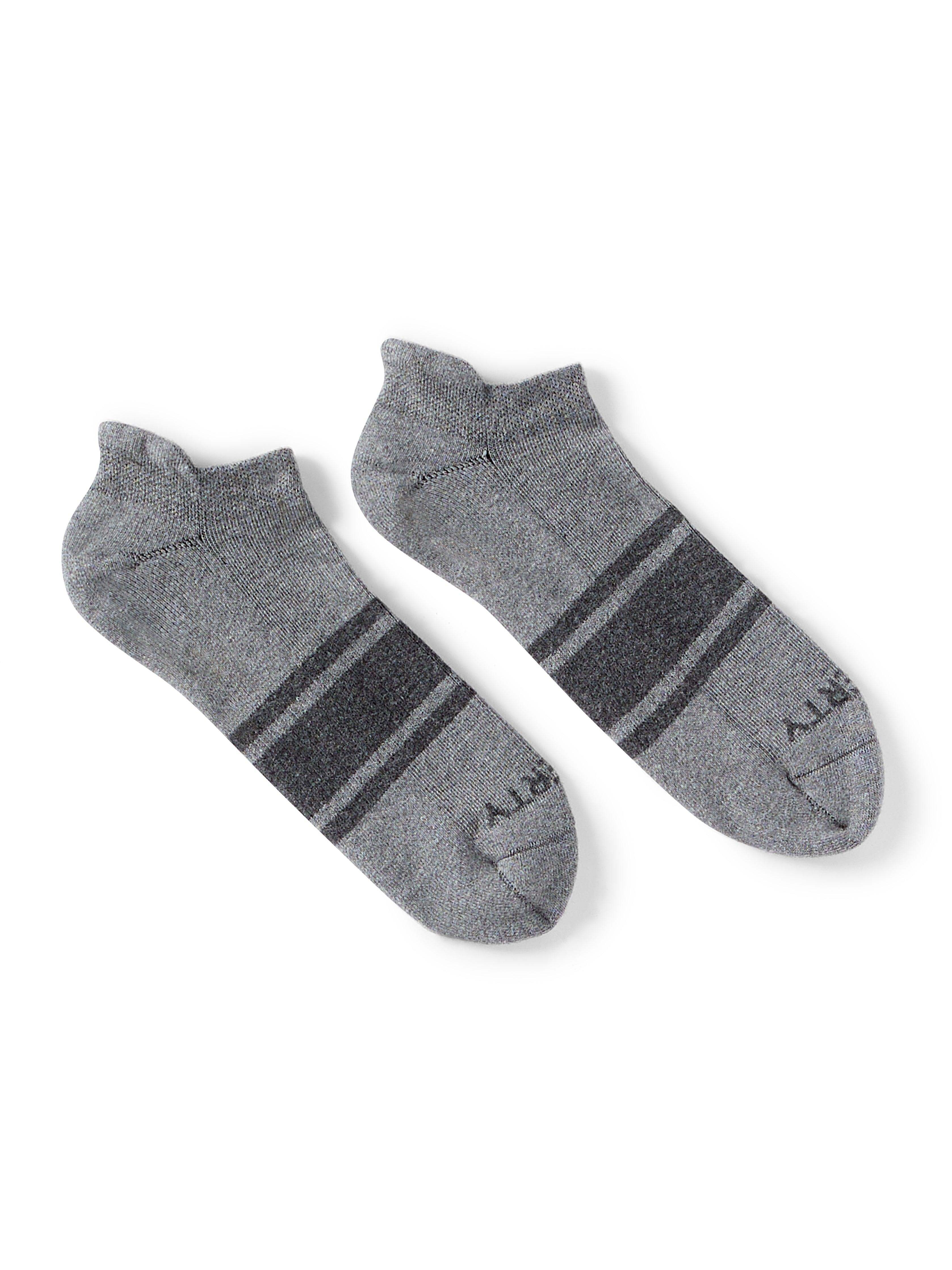 Surf Stripe Ankle Sock - Heather Grey