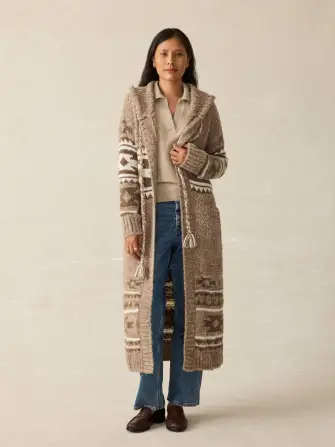 Steven Paul Judd Chahta Hooded Duster - Mocha Chahta