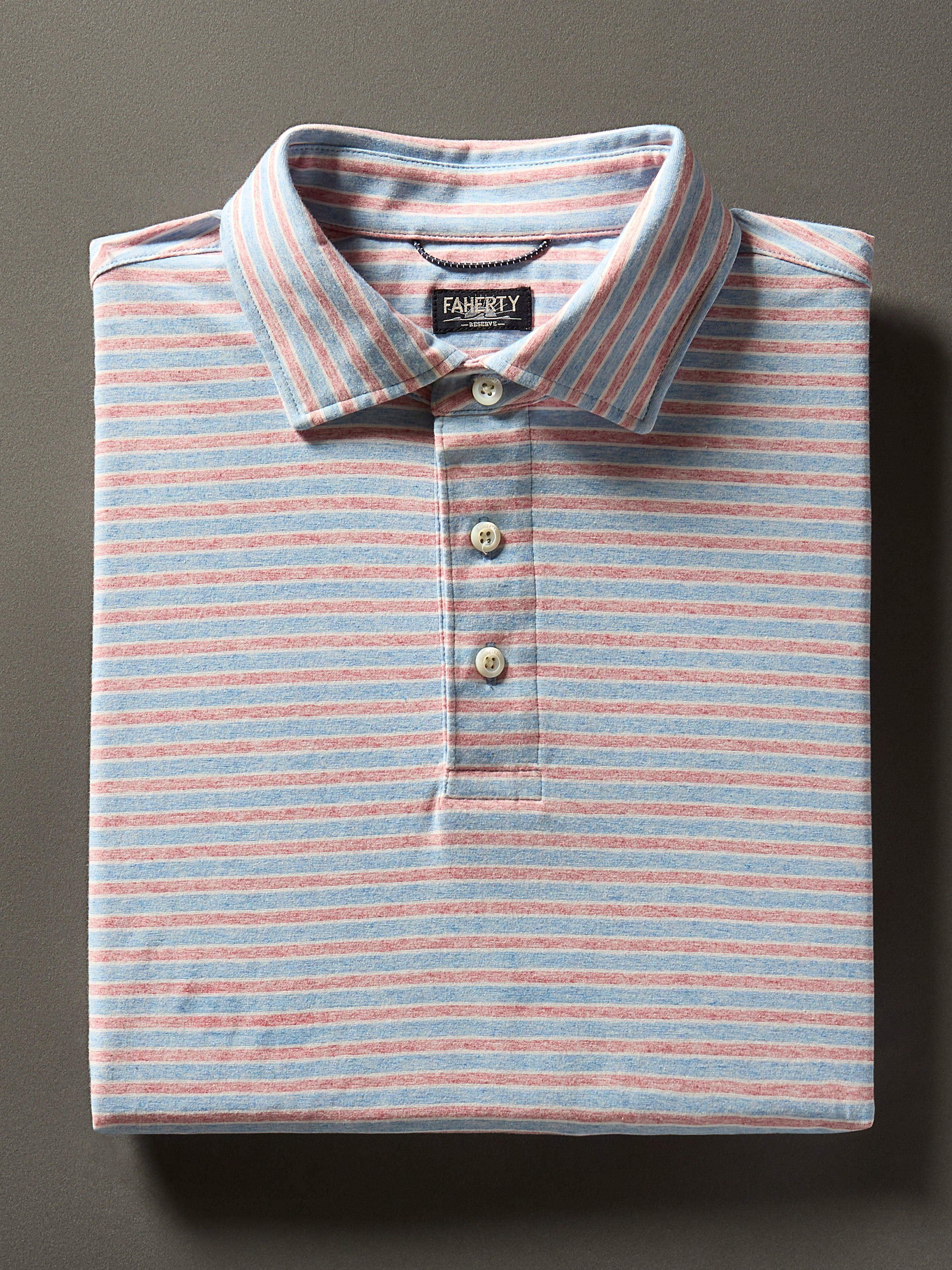 Short-Sleeve Movement™ Polo Shirt - Horizon Line Stripe