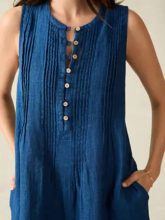 Isha Basketweave Dress - Indigo(Indigo,XXS)