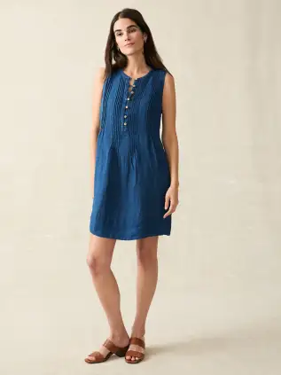 Isha Basketweave Dress - Indigo(Indigo,XXS)