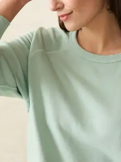 Coastal Cloud Cotton Crew - Jadeite(Jadeite,XXS)