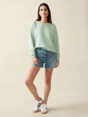 Coastal Cloud Cotton Crew - Jadeite(Jadeite,XXS)