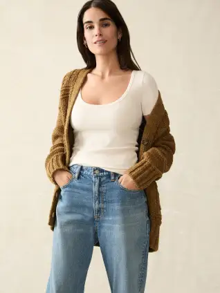 Freestyle Rib Knit Tee - Egret(Egret,XXS)