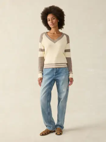 Throwback Waffle V-Neck - Fenway(Fenway,XXS)