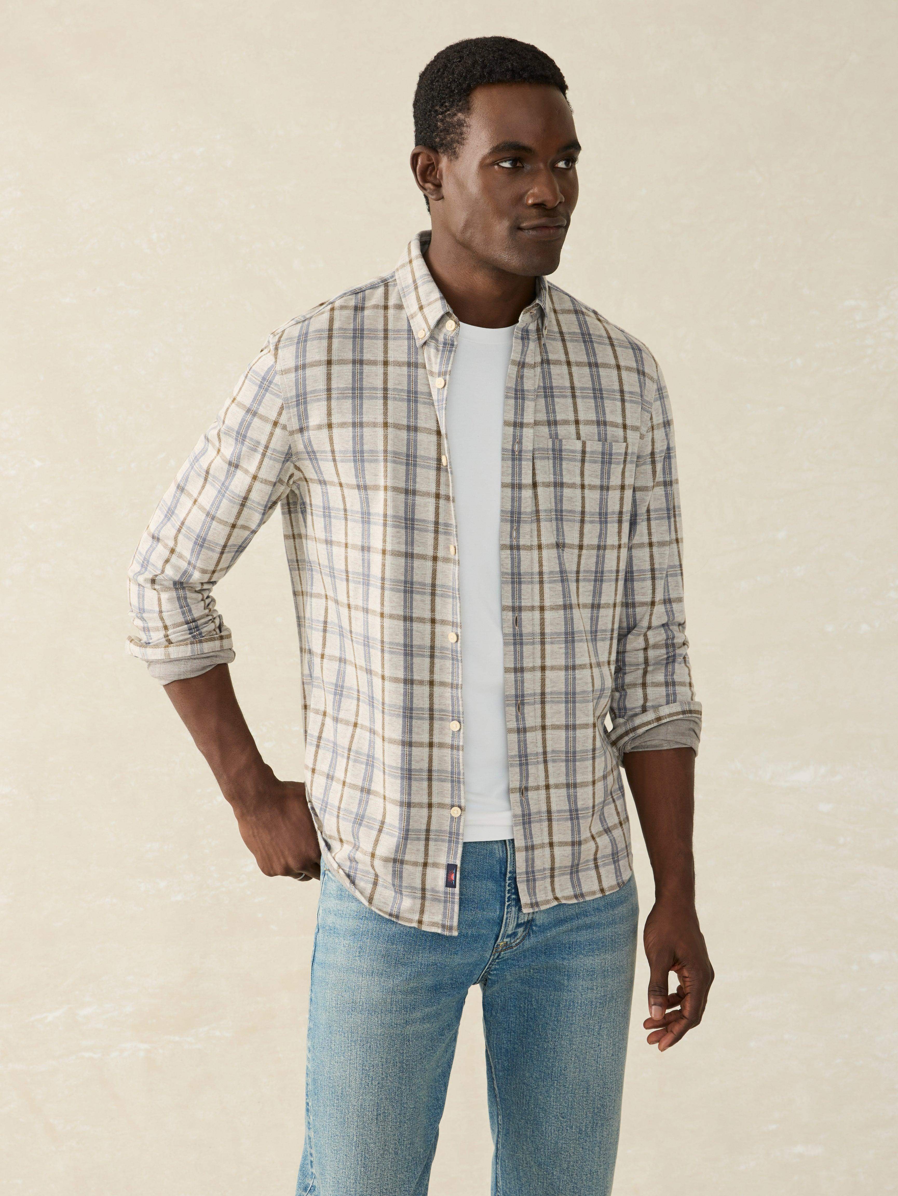 Coastline Knit Shirt - Birch River Plaid