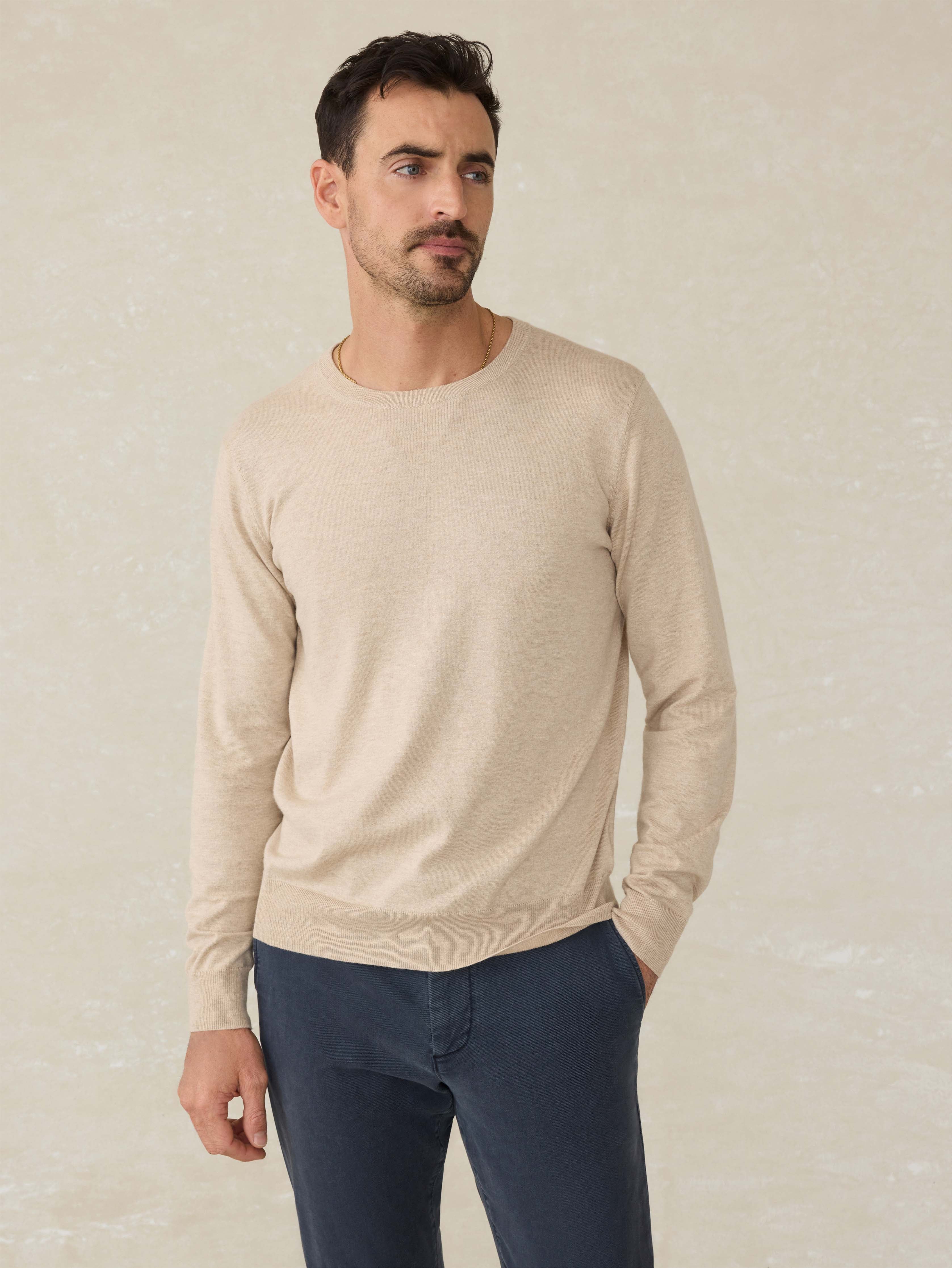 Movement™ Crewneck Sweater - Soft Dune Heather