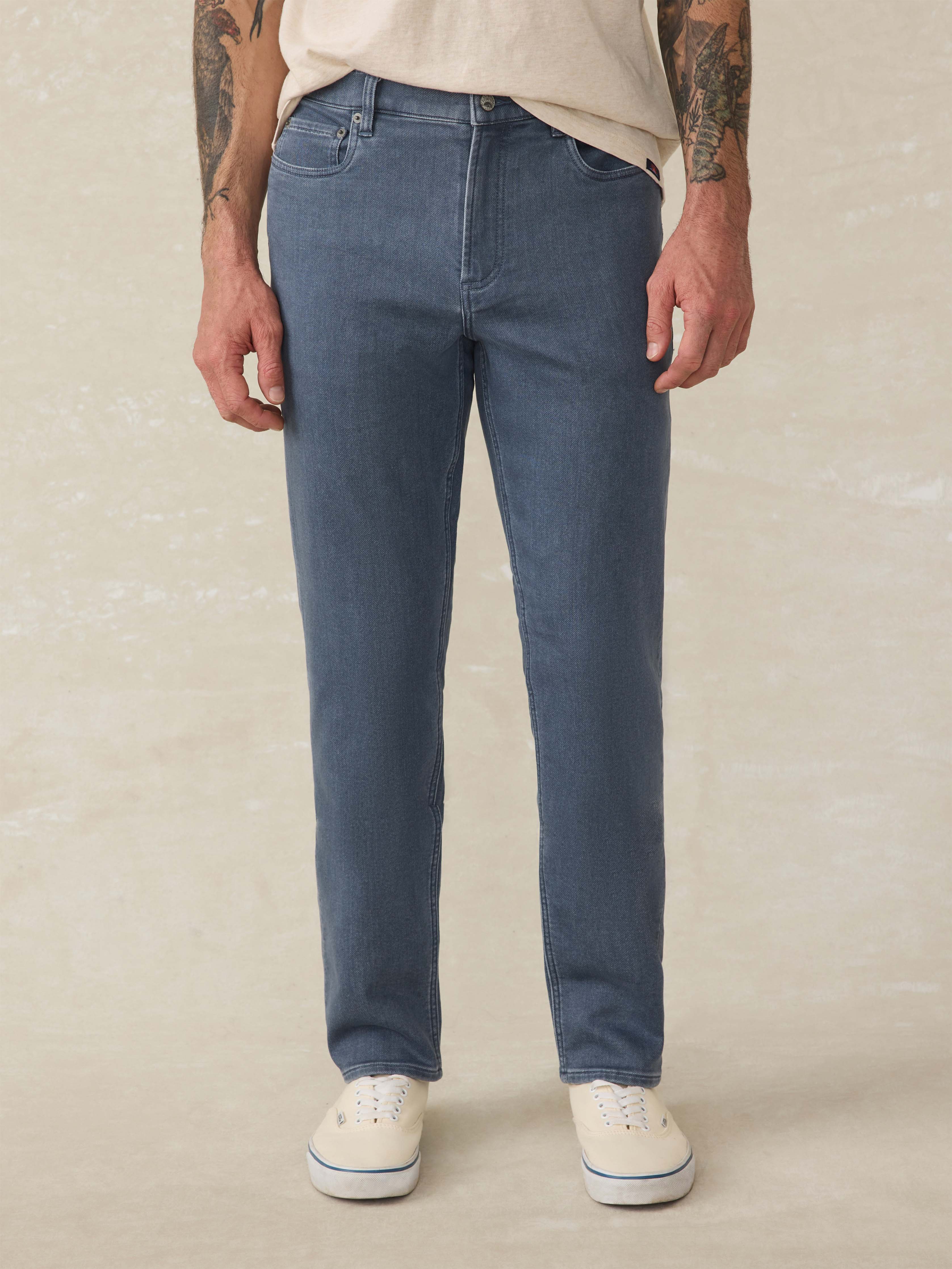 Stretch Terry 5-Pocket Pant - Tradewinds Wash