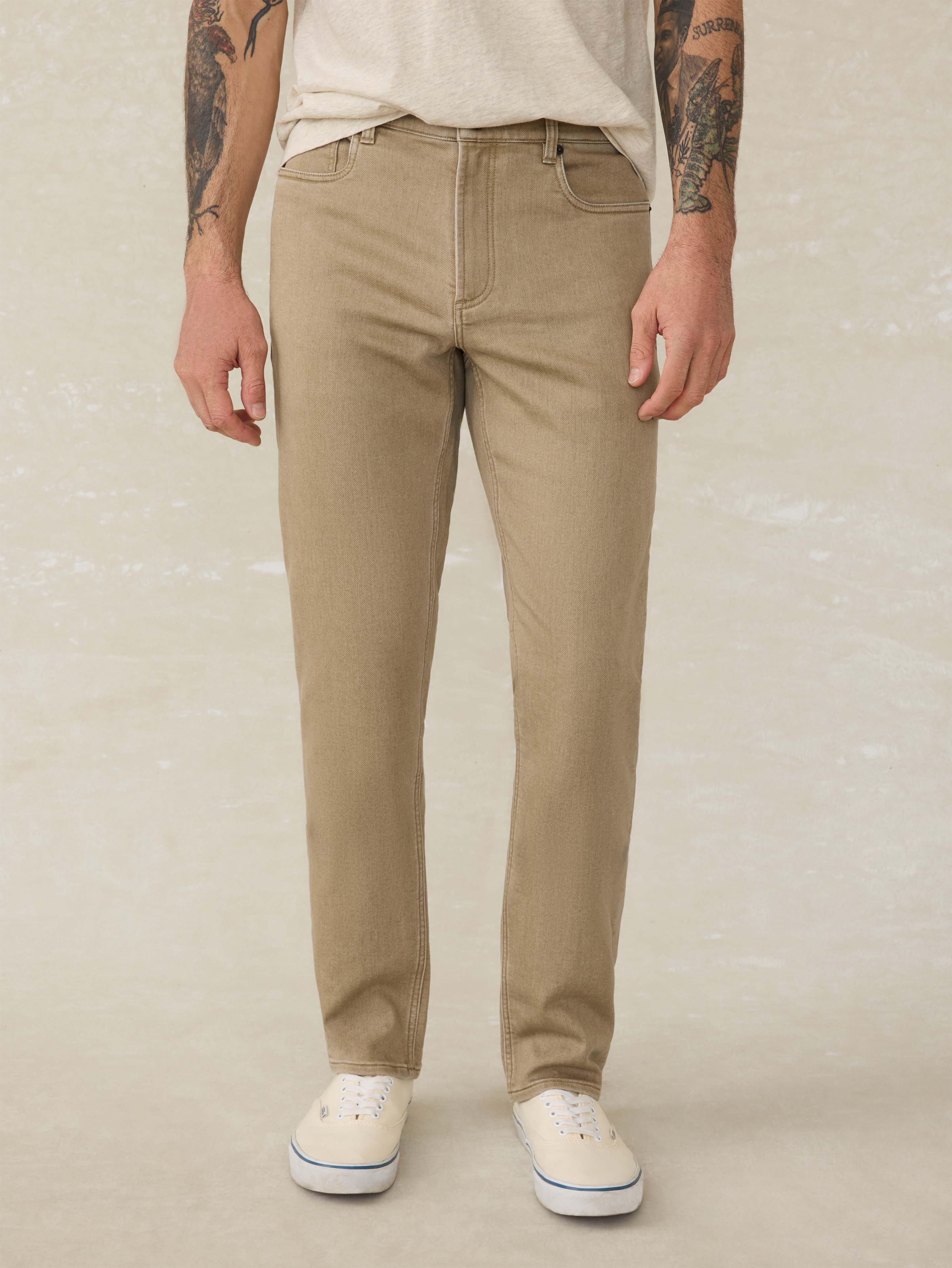 Stretch Terry 5-Pocket Pant - Desert Khaki
