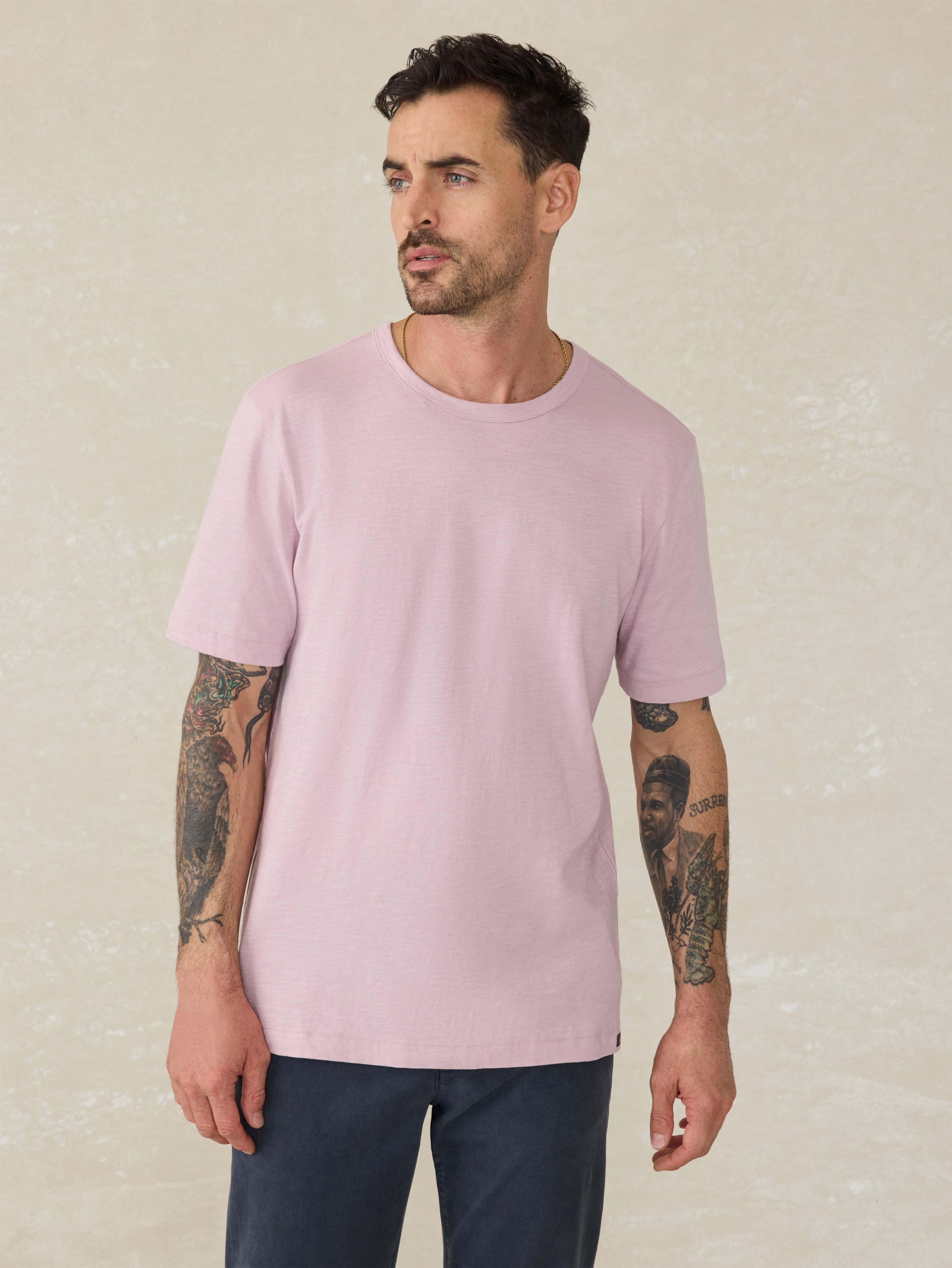 Sunwashed Tee Regenerative Cotton - Vista Plum