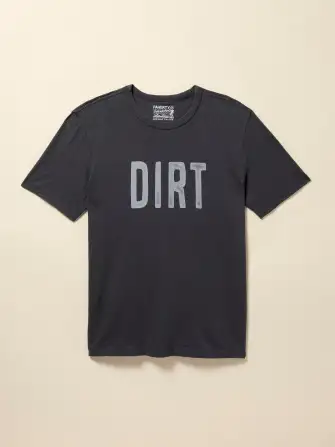 DIRT Sunwashed Regenerative Cotton Tee - Graphite