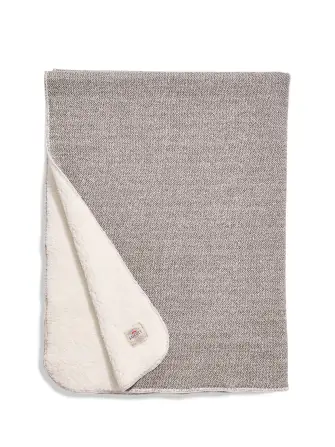 Whitewater High Pile Fleece Blanket - Latte