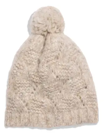 Marled Cable Beanie - Driftwood