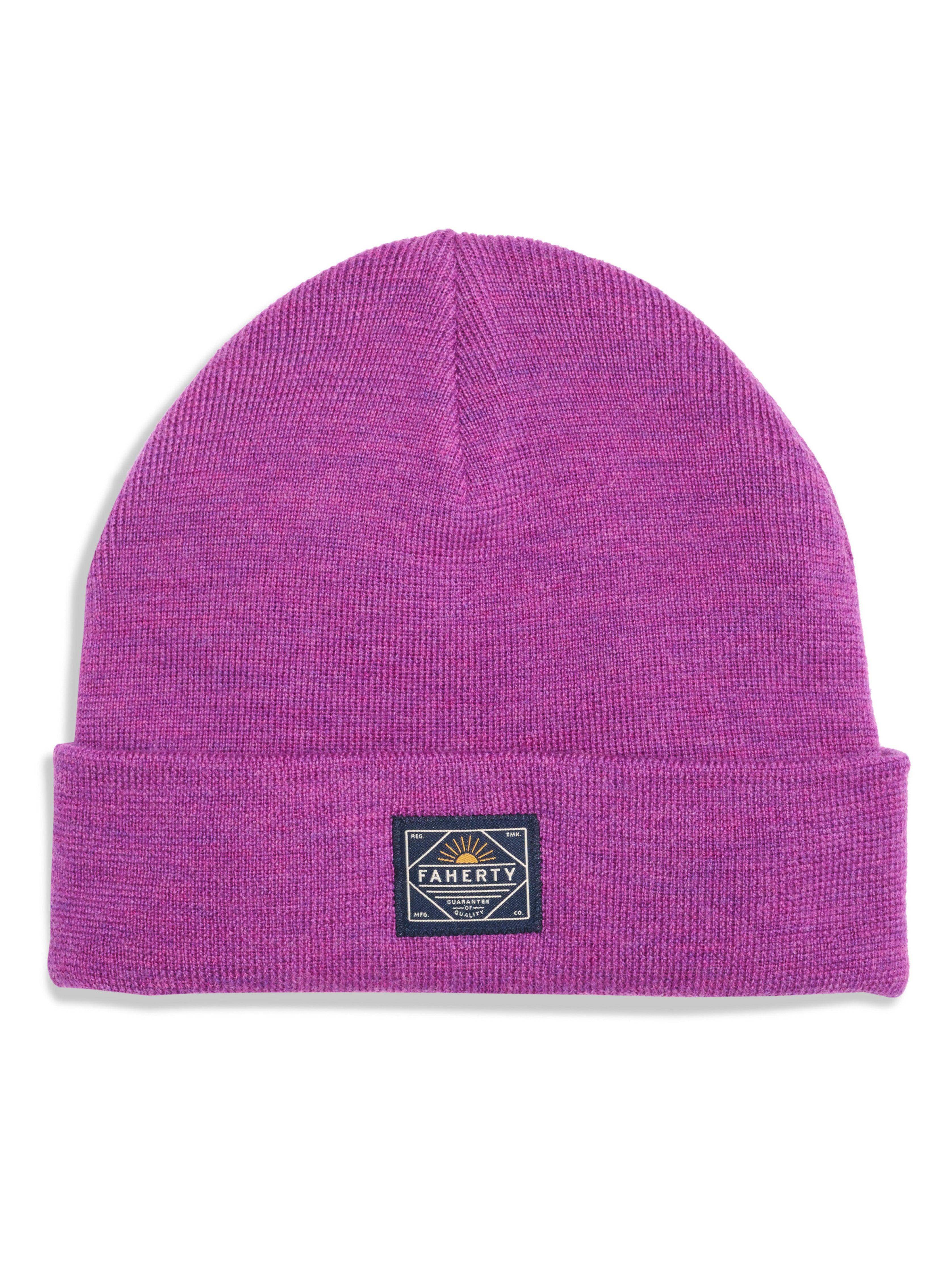 Merino Workwear Beanie - Purple