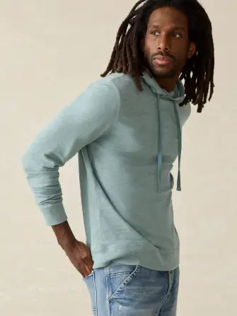 Sunwashed Slub Hoodie - Ocean Glass(Ocean Glass,XS)
