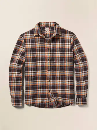 Super Brushed Flannel - Walnut Wood Plaid(Walnut Wood Plaid,XS)