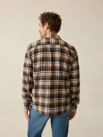 Super Brushed Flannel - Walnut Wood Plaid(Walnut Wood Plaid,XS)