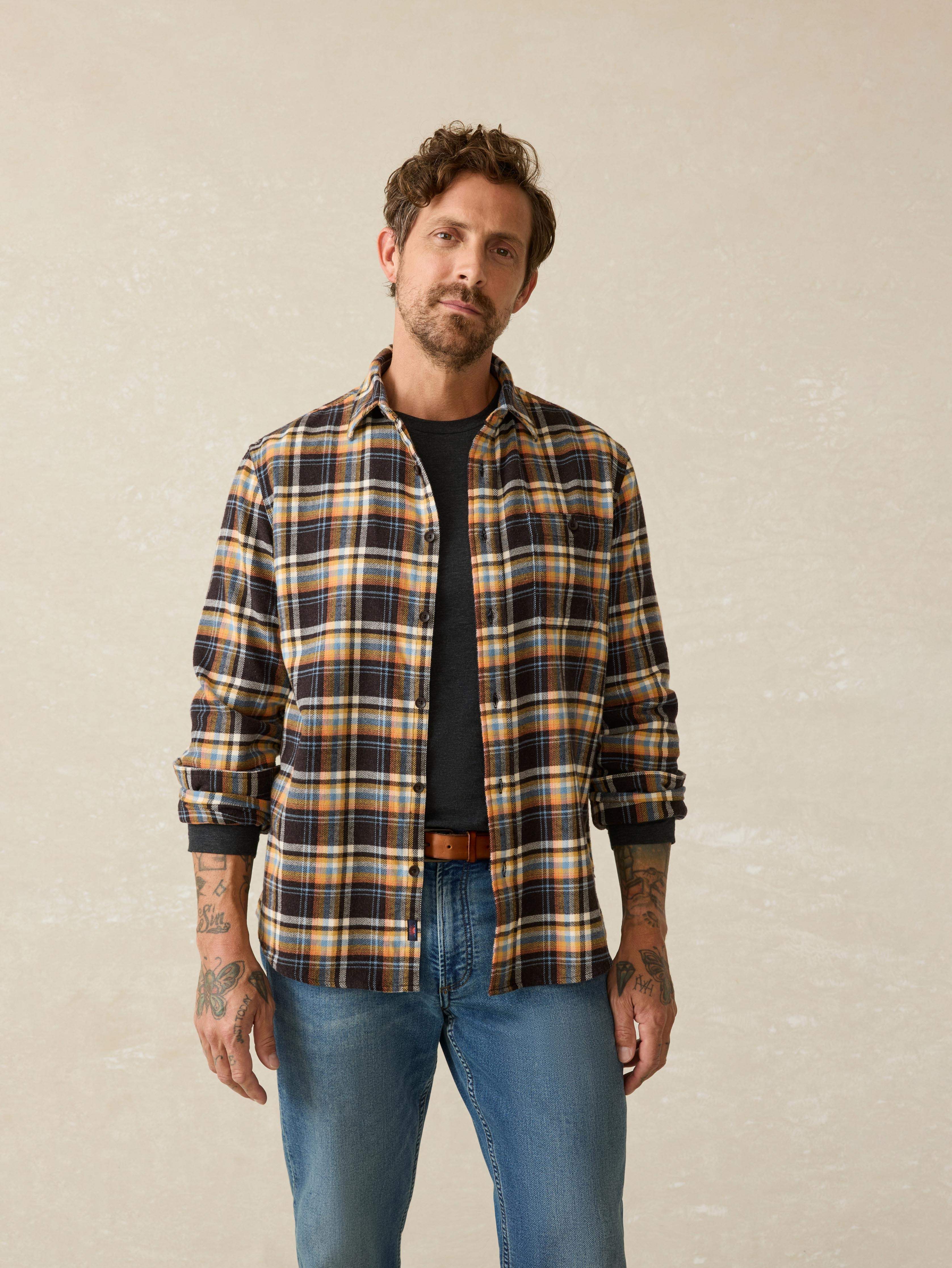 Super Brushed Flannel - Walnut Wood Plaid