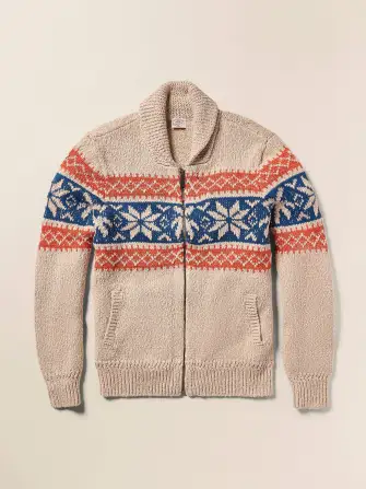 Surf To Snow Zip Cardigan - Pacific Wheat(Pacific Wheat,XXS)