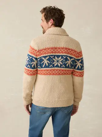 Surf To Snow Zip Cardigan - Pacific Wheat(Pacific Wheat,XXS)